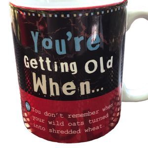 Vintage Graphic Encore Coffee Mug, Cup by Papel Giftware; Funny Drinkware